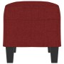 Banco de tela rojo vino tinto 70x35x41 cm en Bancos | Comprar online en Foru.es