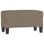 Banco de tela gris taupe 70x35x41 cm en Bancos | Comprar online en Foru.es