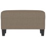 Banco de tela gris taupe 70x35x41 cm en Bancos | Comprar online en Foru.es