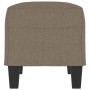 Banco de tela gris taupe 70x35x41 cm en Bancos | Comprar online en Foru.es