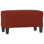 Banco de cuero sintético rojo vino tinto 70x35x41 cm en Bancos | Comprar online en Foru.es