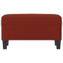 Banco de cuero sintético rojo vino tinto 70x35x41 cm en Bancos | Comprar online en Foru.es