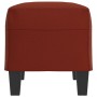 Banco de cuero sintético rojo vino tinto 70x35x41 cm en Bancos | Comprar online en Foru.es