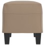 Banco de cuero sintético color capuchino 70x35x41 cm en Bancos | Comprar online en Foru.es