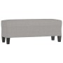 Banco de tela gris claro 100x35x41 cm en Bancos | Comprar online en Foru.es