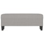 Banco de tela gris claro 100x35x41 cm en Bancos | Comprar online en Foru.es