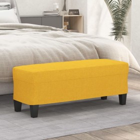 Banco de tela amarillo 100x35x41 cm en Bancos | Comprar online en Foru.es