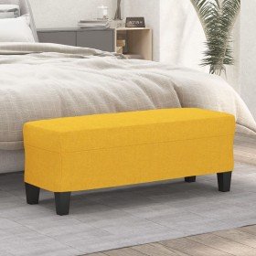Banco de tela amarillo 100x35x41 cm en Bancos | Comprar online en Foru.es