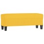 Banco de tela amarillo 100x35x41 cm en Bancos | Comprar online en Foru.es