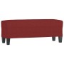 Banco de tela rojo vino tinto 100x35x41 cm en Bancos | Comprar online en Foru.es