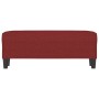 Banco de tela rojo vino tinto 100x35x41 cm en Bancos | Comprar online en Foru.es