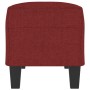 Banco de tela rojo vino tinto 100x35x41 cm en Bancos | Comprar online en Foru.es