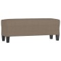 Banco de tela gris taupe 100x35x41 cm en Bancos | Comprar online en Foru.es