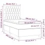Cama box spring colchón y luces LED tela negro 90x200 cm de vidaXL, Camas y somieres - Ref: Foro24-3135087, Precio: 341,85 €,...
