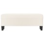 Banco de cuero sintético color crema 100x35x41 cm en Bancos | Comprar online en Foru.es