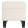 Banco de cuero sintético color crema 100x35x41 cm en Bancos | Comprar online en Foru.es