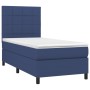Cama box spring colchón y luces LED tela azul 90x200 cm de vidaXL, Camas y somieres - Ref: Foro24-3134851, Precio: 340,94 €, ...