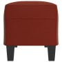 Banco de cuero sintético rojo vino tinto 100x35x41 cm en Bancos | Comprar online en Foru.es