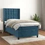 Cama box spring con colchón terciopelo azul oscuro 90x200 cm de vidaXL, Camas y somieres - Ref: Foro24-3132901, Precio: 378,5...