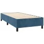 Cama box spring con colchón terciopelo azul oscuro 90x200 cm de vidaXL, Camas y somieres - Ref: Foro24-3132901, Precio: 378,5...