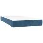 Cama box spring con colchón terciopelo azul oscuro 90x200 cm de vidaXL, Camas y somieres - Ref: Foro24-3132901, Precio: 378,5...