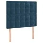 Cama box spring con colchón terciopelo azul oscuro 90x200 cm de vidaXL, Camas y somieres - Ref: Foro24-3132901, Precio: 378,5...