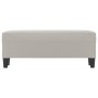Banco de tela de microfibra gris claro 100x35x41 cm en Bancos | Comprar online en Foru.es