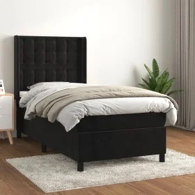 Box spring bed with black velvet mattress 80x200 cm by vidaXL, Beds and slatted bases - Ref: Foro24-3132887, Price: 320,58 €,...