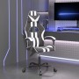 Silla gaming giratoria cuero sintético negro y blanco en Sillas gaming | Comprar online en Foru.es