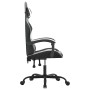 Silla gaming giratoria cuero sintético negro y blanco en Sillas gaming | Comprar online en Foru.es
