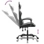 Silla gaming giratoria cuero sintético negro y blanco en Sillas gaming | Comprar online en Foru.es