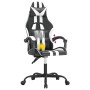 Silla gaming giratoria cuero sintético negro y blanco en Sillas gaming | Comprar online en Foru.es