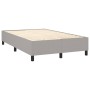 Cama box spring con colchón tela y LED gris claro 120x200 cm de vidaXL, Camas y somieres - Ref: Foro24-3134781, Precio: 402,4...