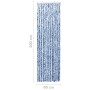 Cortina mosquitera azul y blanco chenilla 90x200 cm de vidaXL, Mosquiteras para ventanas - Ref: Foro24-315127, Precio: 58,77 ...