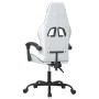 Silla gaming giratoria cuero sintético blanco y negro en Sillas gaming | Comprar online en Foru.es