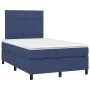 Cama box spring con colchón y LED tela azul 120x200 cm de vidaXL, Camas y somieres - Ref: Foro24-3134867, Precio: 438,65 €, D...