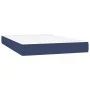 Cama box spring con colchón y LED tela azul 120x200 cm de vidaXL, Camas y somieres - Ref: Foro24-3134867, Precio: 438,65 €, D...