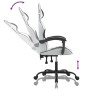 Silla gaming giratoria cuero sintético blanco y negro en Sillas gaming | Comprar online en Foru.es