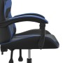 Silla gaming giratoria cuero sintético negro y azul en Sillas gaming | Comprar online en Foru.es
