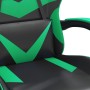 Silla gaming giratoria cuero sintético negro y verde en Sillas gaming | Comprar online en Foru.es