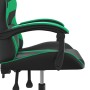 Silla gaming giratoria cuero sintético negro y verde en Sillas gaming | Comprar online en Foru.es