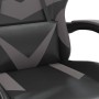 Silla gaming giratoria cuero sintético negro y gris en Sillas gaming | Comprar online en Foru.es