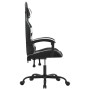 Silla gaming giratoria cuero sintético negro y blanco en Sillas gaming | Comprar online en Foru.es