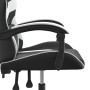 Silla gaming giratoria cuero sintético negro y blanco en Sillas gaming | Comprar online en Foru.es