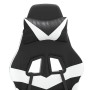 Silla gaming giratoria cuero sintético negro y blanco en Sillas gaming | Comprar online en Foru.es