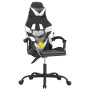 Silla gaming giratoria cuero sintético negro y blanco en Sillas gaming | Comprar online en Foru.es