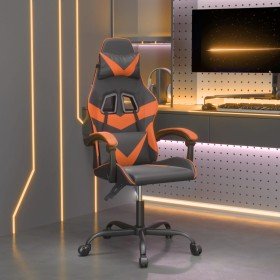 Silla gaming giratoria cuero sintético negro y naranja en Sillas gaming | Comprar online en Foru.es