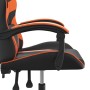 Silla gaming giratoria cuero sintético negro y naranja en Sillas gaming | Comprar online en Foru.es
