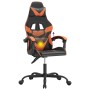 Silla gaming giratoria cuero sintético negro y naranja en Sillas gaming | Comprar online en Foru.es