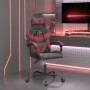 Silla gaming giratoria cuero sintético negro y rojo vino tinto en Sillas gaming | Comprar online en Foru.es